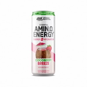 Optimum Nutrition ESSENTIAL AMIN.O. ENERGY+ Electrolytes Sparkling *new* Cocoberry Breeze 355ml * 12 Cans (12 Servings) | 30176GXDA