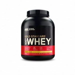 Optimum Nutrition GOLD STANDARD 100% WHEY™ Banana Cream 5 lb (73 Servings) | 38956NKHM