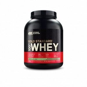 Optimum Nutrition GOLD STANDARD 100% WHEY™ Chocolate Mint 5 lb (70 Servings) | 72195ICUQ