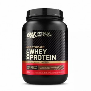 Optimum Nutrition GOLD STANDARD 100% WHEY™ Extreme Milk Chocolate 1.5 lb (22 Servings) | 60851VDLE