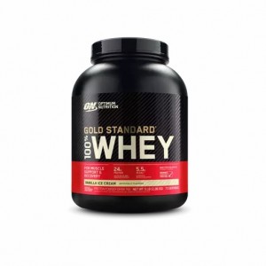 Optimum Nutrition GOLD STANDARD 100% WHEY™ Vanilla Ice Cream 5 lb (73 Servings) | 23810YAOI