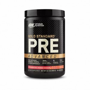 Optimum Nutrition GOLD STANDARD® Pre Advanced Strawberry Mango Daiquiri 0.88 lb (20 Servings) | 82907LCRO