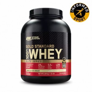 Optimum Nutrition Gold Standard 100% Whey - Elite Series Vanilla Ice Cream 2.27 kg (77) | 25473DWJQ