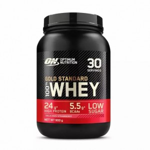 Optimum Nutrition Gold Standard 100% Whey Protein Powder Delicious Strawberry 900 grams (30 Servings) | 15098HYAB