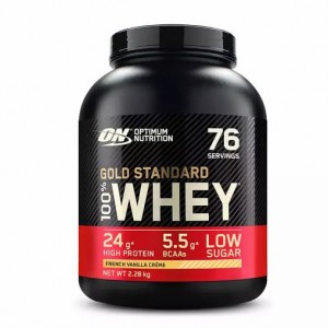 Optimum Nutrition Gold Standard 100% Whey Protein Powder French Vanilla 2.28 kg (76 Servings) | 30518MEQY