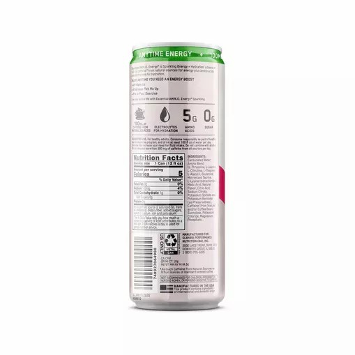 Optimum Nutrition ESSENTIAL AMIN.O. ENERGY+ Electrolytes Sparkling *new* Cocoberry Breeze 355ml * 12 Cans (12 Servings) | 30176GXDA