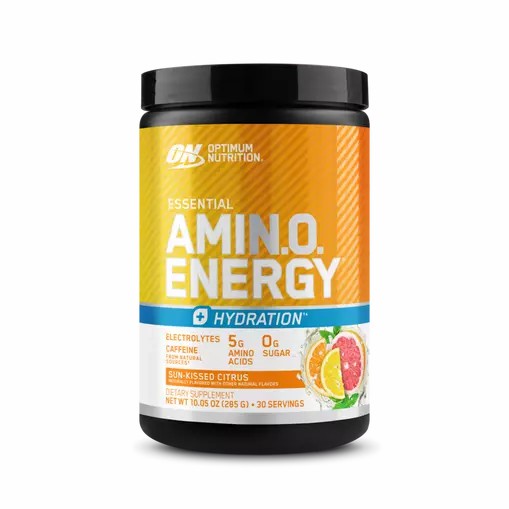 Optimum Nutrition Essential AMIN.O. ENERGY + Electrolytes *new* Sun-kissed Citrus 0.63 lb (30 Servings) | 63947GEBO