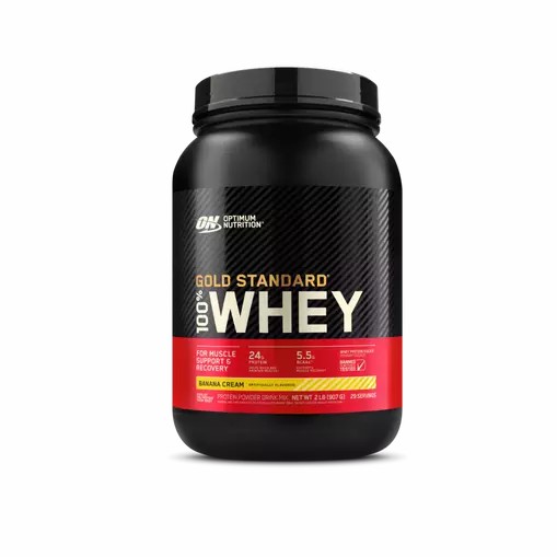 Optimum Nutrition GOLD STANDARD 100% WHEY™ Banana Cream 2 lb (29 Servings) | 80736RDNY