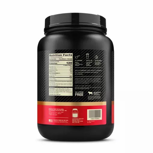 Optimum Nutrition GOLD STANDARD 100% WHEY™ French Vanilla Creme 1.5 lb (22 Servings) | 98523VLCQ