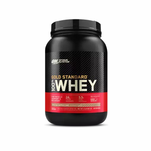 Optimum Nutrition GOLD STANDARD 100% WHEY™ Mocha Cappuccino 2 lb (28 Servings) | 17039WHDB