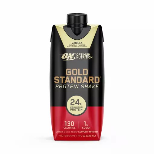 Optimum Nutrition GOLD STANDARD® Ready To Drink Protein Shake Vanilla 12 Cartons (12 Servings) | 01865KIAD