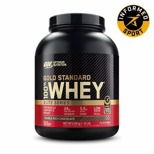 Optimum Nutrition Gold Standard 100% Whey - Elite Series Double Rich Chocolate 2.27 kg (74) | 21647OVMC