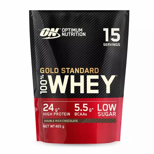 Optimum Nutrition Gold Standard 100% Whey Protein Powder Double Rich Chocolate 465 grams (15 Servings) | 62901YHEG