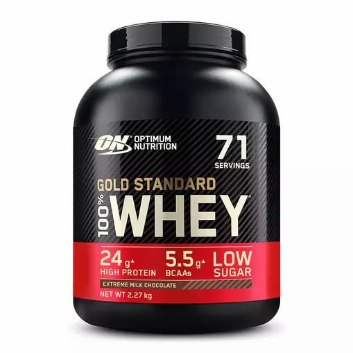 Optimum Nutrition Gold Standard 100% Whey Protein Powder Extreme Milk Chocolate 2.27 kg (71 Servings) | 52418FVQE