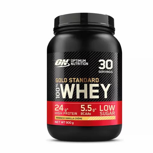 Optimum Nutrition Gold Standard 100% Whey Protein Powder French Vanilla 900 grams (30 Servings) | 04725WHRU