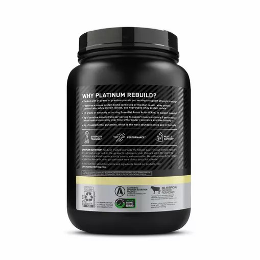 Optimum Nutrition Platinum Rebuild Vanilla Buttercream 1.63 lb (20 Servings) | 02147WPSG