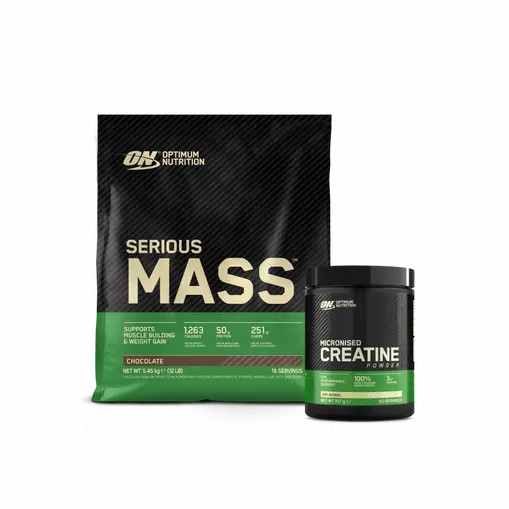 Optimum Nutrition Serious Mass & Creatine Stack Chocolate | 69835AFSO